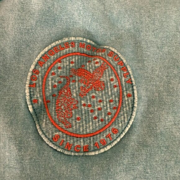 Free People We The Free Ivy Tee in Aqua Combo size M - Picture 9 of 11